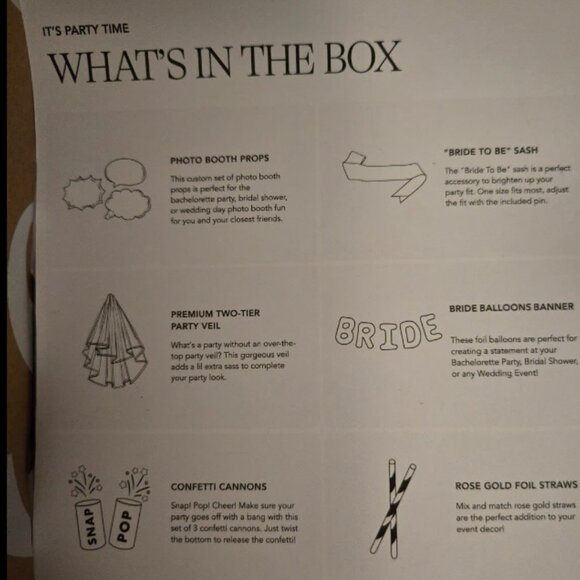 It's party time Miss to Mrs Bridal box. - Picture 11 of 12